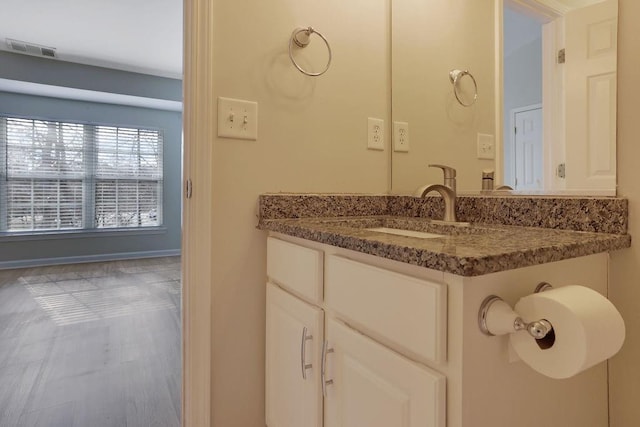 bathroom featuring vanity