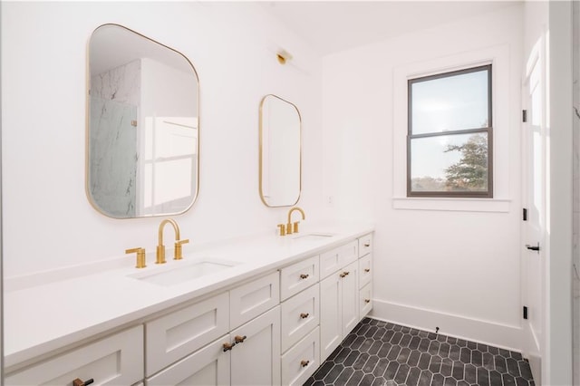 bathroom with vanity