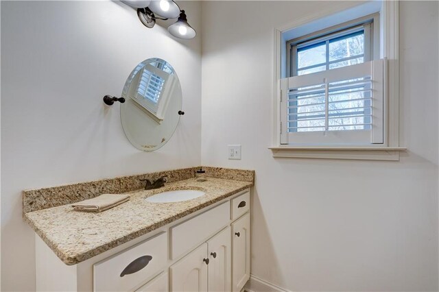 bathroom featuring vanity