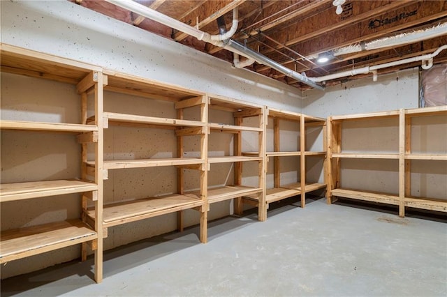 view of storage room