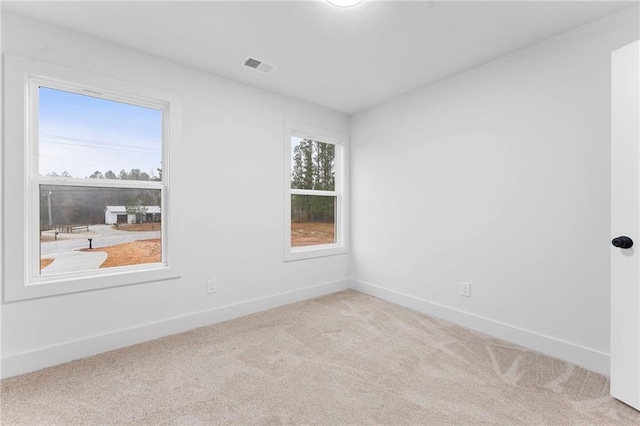 view of carpeted empty room