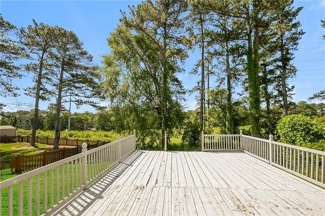 2325 E Hill Way, Norcross, GA 30071 - deck featuring view of scattered trees