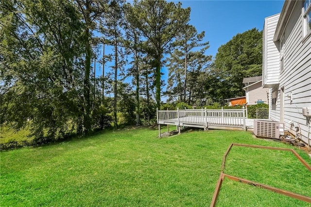2325 E Hill Way, Norcross, GA 30071 - view of grassy yard featuring a deck
