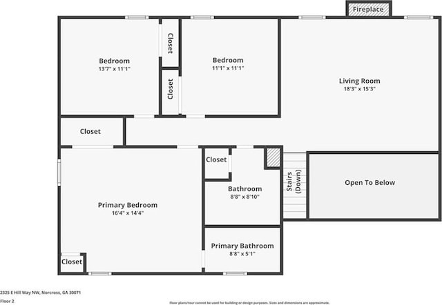 2325 E Hill Way, Norcross, GA 30071 - home floor plan