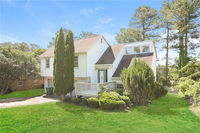 2325 E Hill Way, Norcross, GA 30071 - back of property featuring driveway, a lawn, and roof with shingles