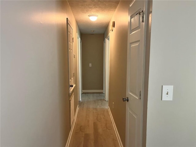 7400 Little Fawn Pkwy, Palmetto, GA 30268 - hallway featuring a textured ceiling and light wood-style floors