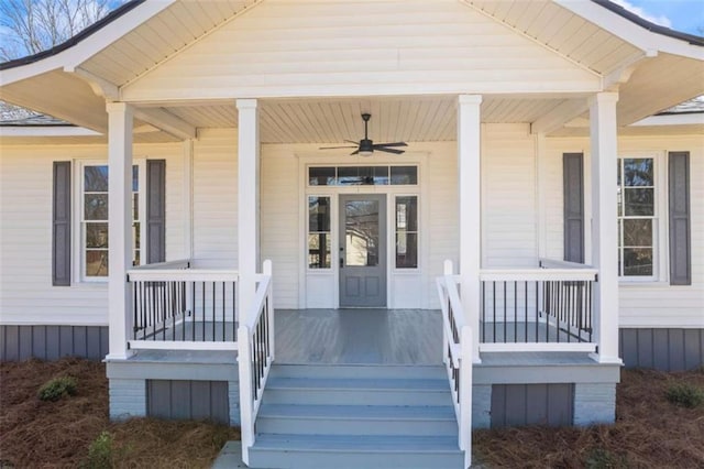 entrance to property with covered porch