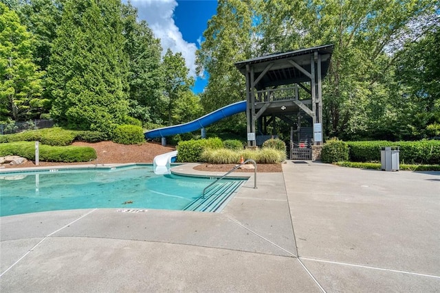 637 Little Bear Loop, Canton, GA 30114 - community pool with a water slide