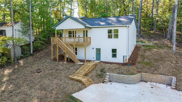 rear view of house with a patio area