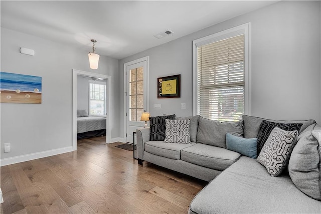 3108 Huntington Pl, Milton, GA 30004 - living area with wood finished floors and baseboards