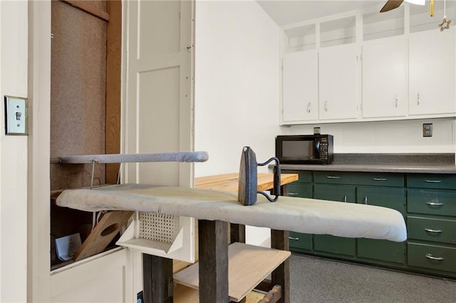 dining area with a ceiling fan