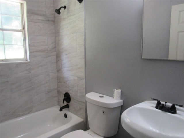 3086 Lone Oak Ave SW, Atlanta, GA 30354 - full bathroom with a sink, toilet, and tub / shower combination