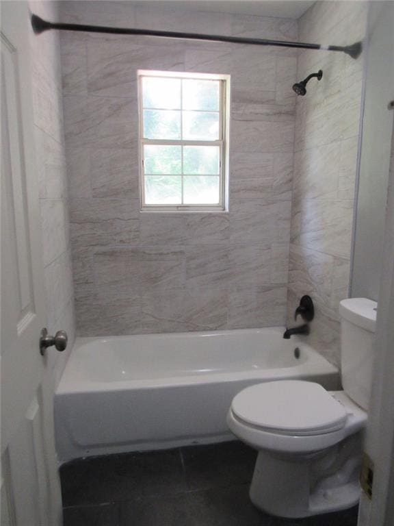 3086 Lone Oak Ave SW, Atlanta, GA 30354 - full bathroom featuring toilet, tile patterned flooring, and bathtub / shower combination