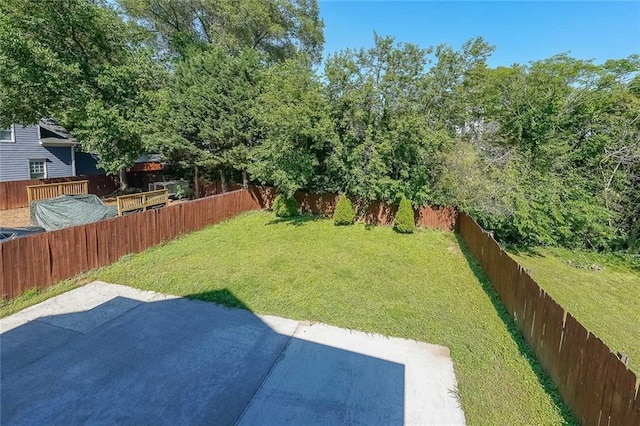 3416 Harrison Rd, Atlanta, GA 30344 - view of yard featuring a patio area