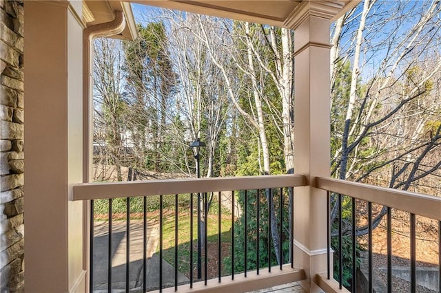 view of balcony