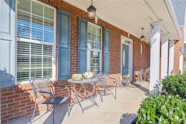 view of patio / terrace featuring covered porch