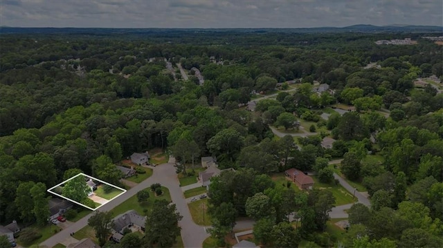 4255 Hidden Meadow Cir, Sugar Hill, GA 30518 - aerial view of property's location with a heavily wooded area and property parcel outlined