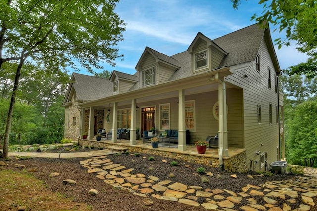 exterior space featuring a porch