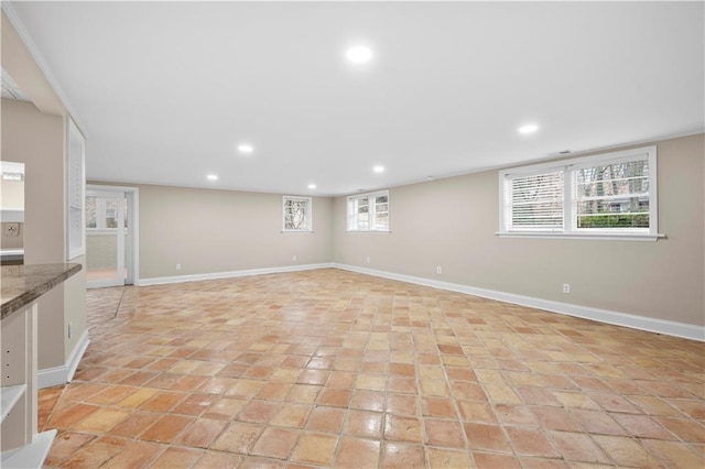 view of basement