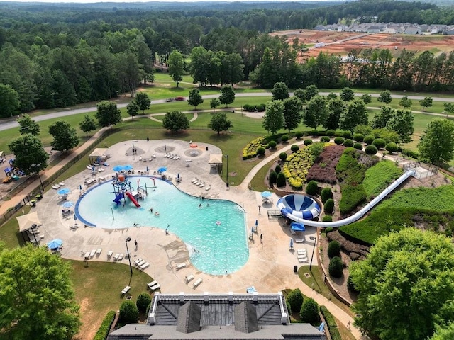 birds eye view of property