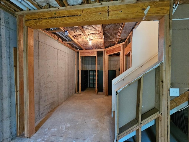 view of basement