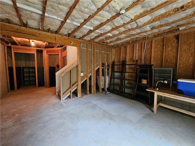 view of basement