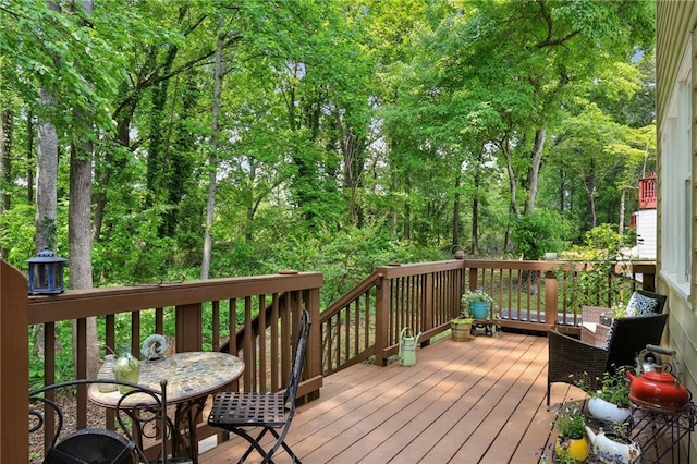 view of deck