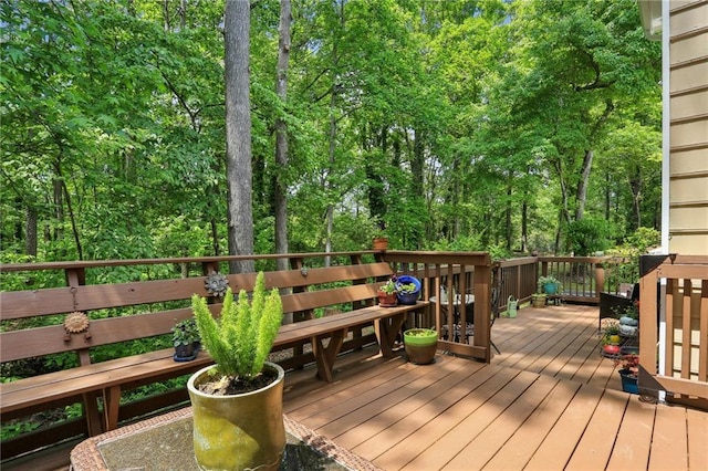 view of wooden terrace