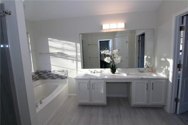 unfurnished dining area with wood-type flooring