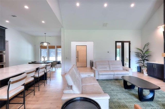 3960 Stock Rd, Monroe, GA 30656 - living area with light wood-type flooring and recessed lighting