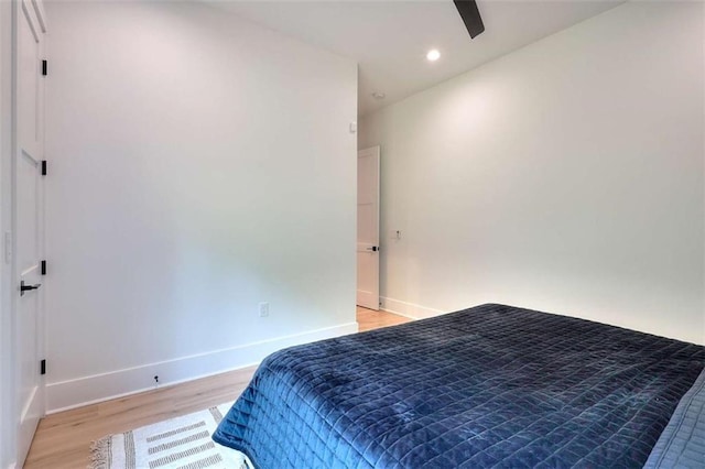 3960 Stock Rd, Monroe, GA 30656 - bedroom featuring light wood-type flooring, recessed lighting, and a ceiling fan