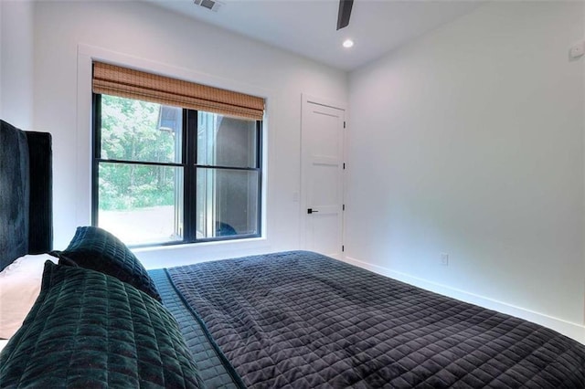 3960 Stock Rd, Monroe, GA 30656 - unfurnished bedroom featuring a ceiling fan, recessed lighting, and carpet flooring