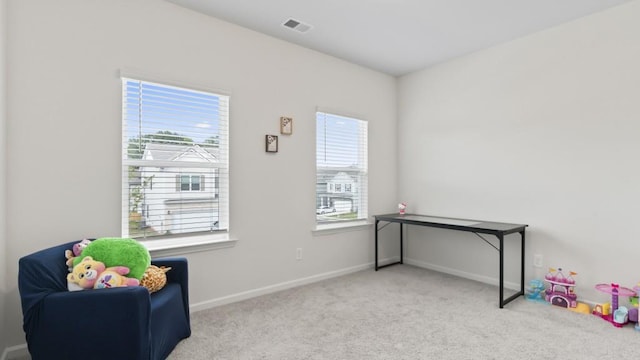 305 Knights Ct, Canton, GA 30115 - living area with baseboards, visible vents, and carpet floors