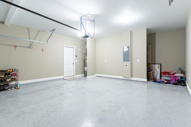305 Knights Ct, Canton, GA 30115 - garage with a garage door opener, electric panel, and baseboards