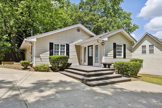 view of ranch-style home