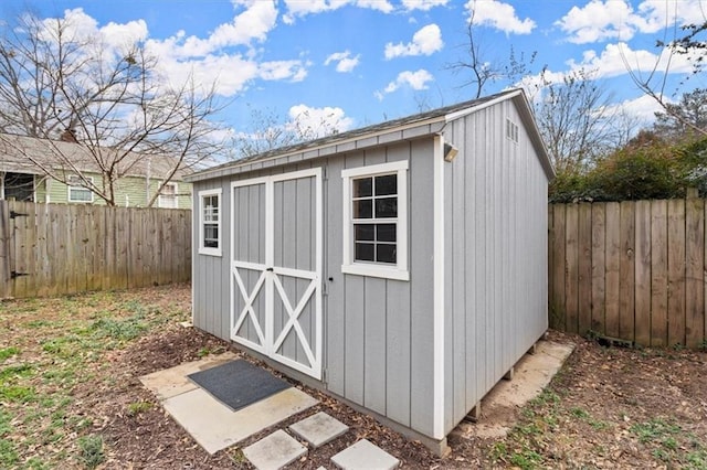 view of outbuilding