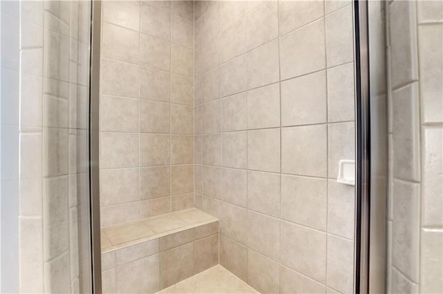 full bathroom with a shower stall