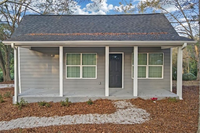 view of front of home with a porch