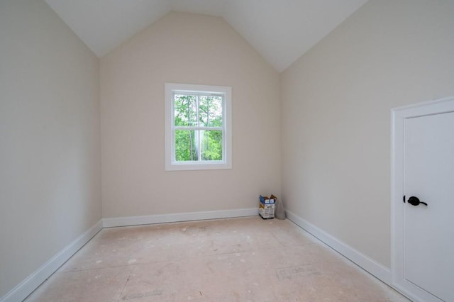 130 Doris Path, Dallas, GA 30157 - spare room with vaulted ceiling and baseboards