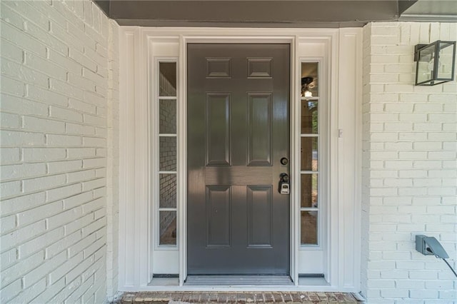 view of exterior entry