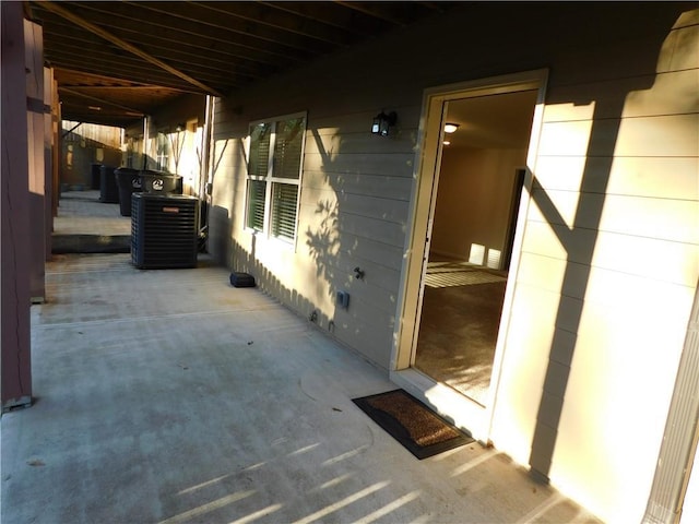 view of patio / terrace featuring cooling unit