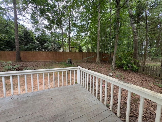 671 Peach Crossing Dr, Dallas, GA 30132 - deck featuring a fenced backyard