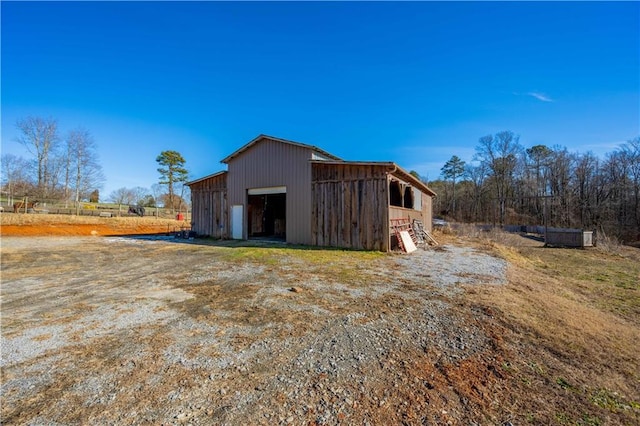 view of outbuilding