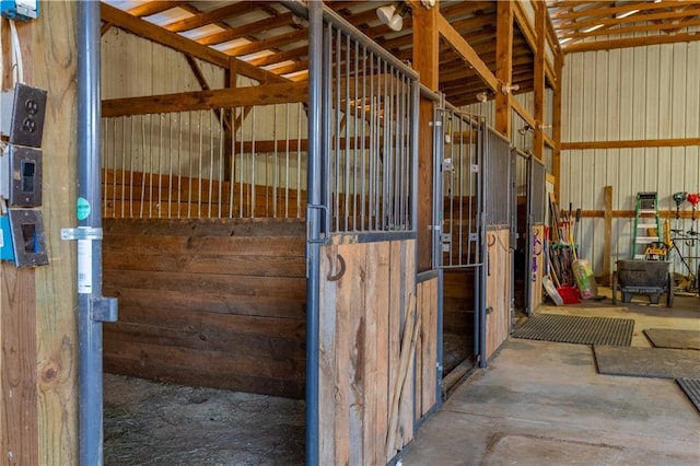 view of horse barn