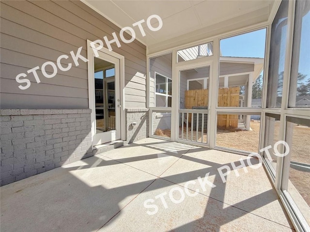 view of sunroom / solarium