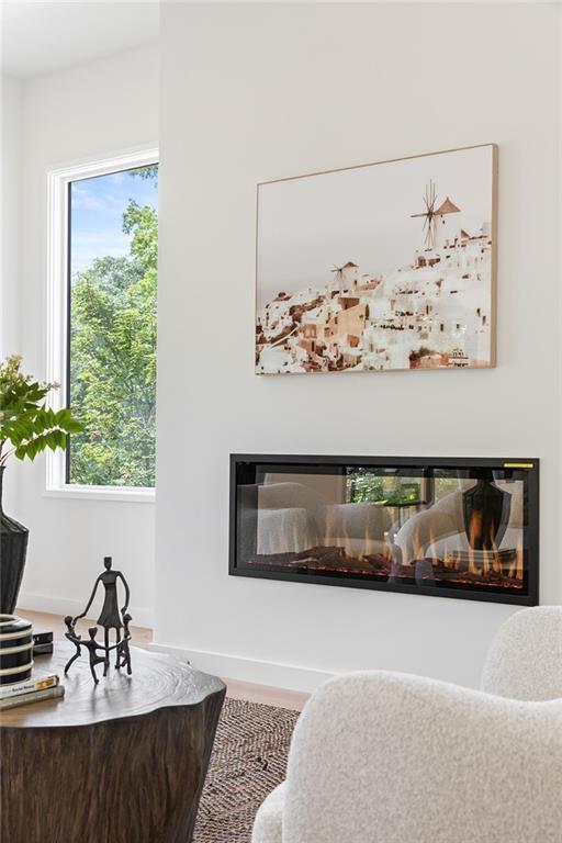 3117 Robinson Ave, Scottdale, GA 30079 - detailed view of a glass covered fireplace