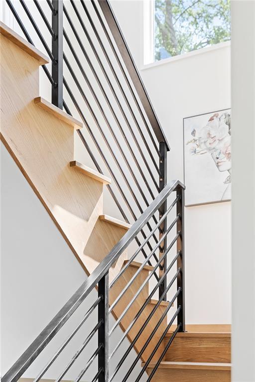3117 Robinson Ave, Scottdale, GA 30079 - stairway with wood finished floors