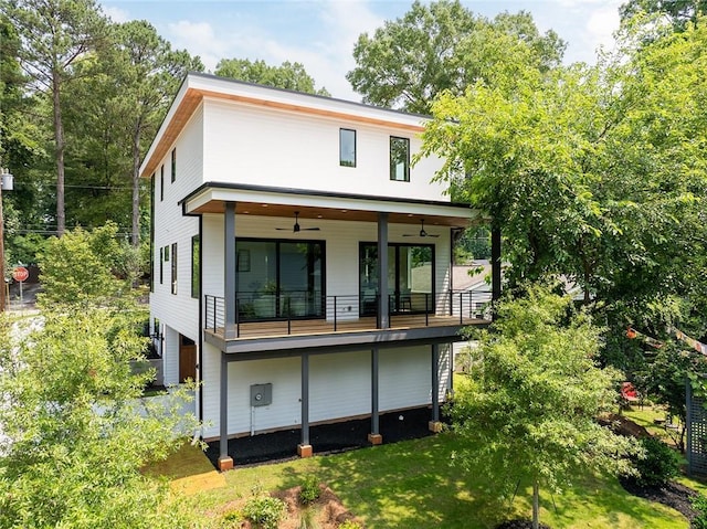 3117 Robinson Ave, Scottdale, GA 30079 - back of property featuring a ceiling fan
