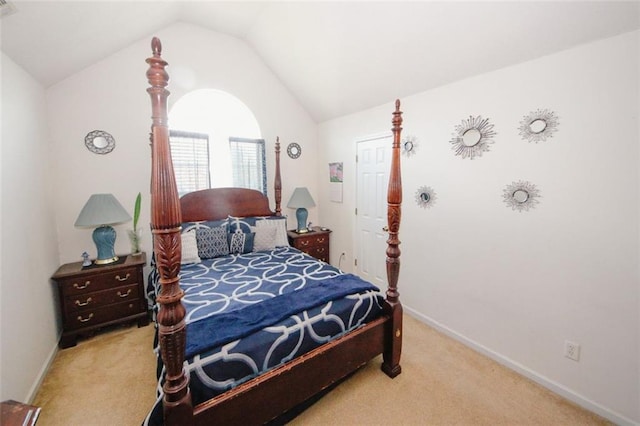 1801 Deer Crossing Cir, Jonesboro, GA 30236 - bedroom featuring carpet flooring, vaulted ceiling, and baseboards