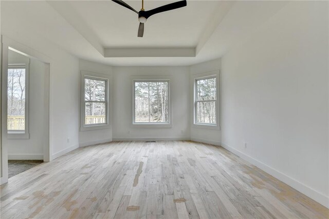 unfurnished bedroom with light wood-type flooring and a closet